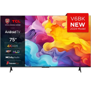 TCL 75V6BK HDR Smart TV
